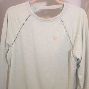 Victoria’s Secret mint green crew neck.